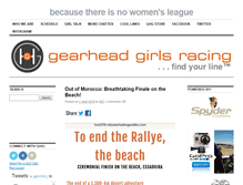 Tablet Screenshot of gearheadgirlsracing.com